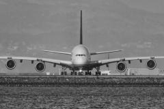 A380 Turning for Takeoff SFO