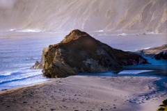 Rock at Mouth of Little Sur River