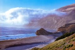 Rock at Mouth of Little Sur River - Film