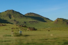 Westbound hills in spring out of Sequoia