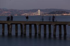 Bay Bridge at night