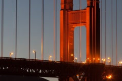 Golden Gate Bridge Tower at Sundown