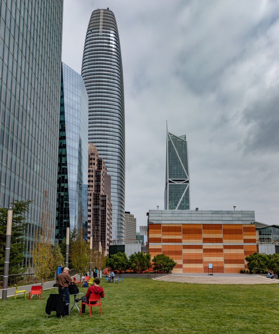 Sitting in the Salesforce park